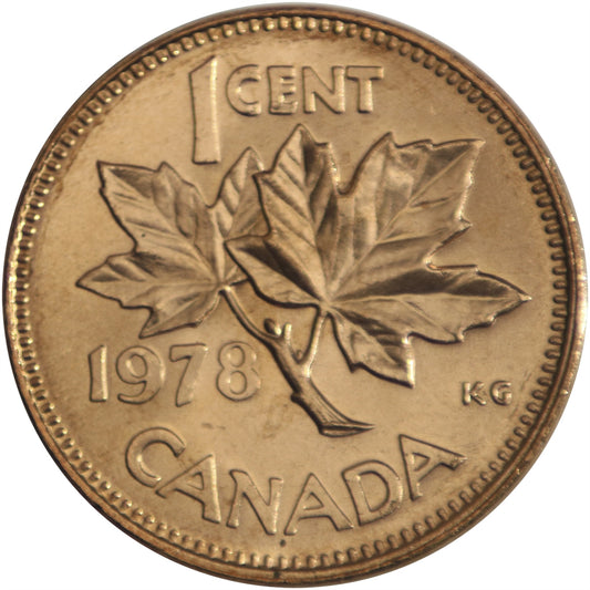 1978 Canada 1-cent Brilliant Uncirculated (MS63)