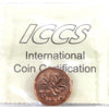 1992 Canada 1-cent ICCS Certified MS64 Red