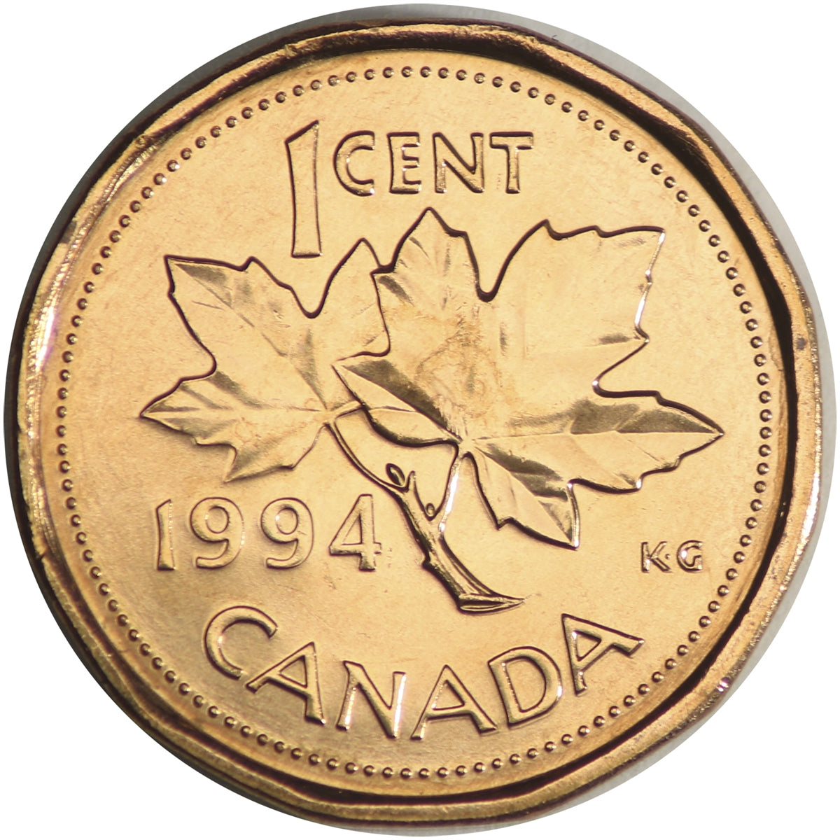 1994 Canada 1-cent Brilliant Uncirculated (MS-63)