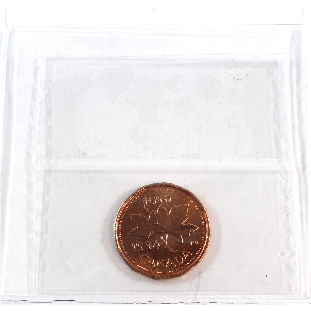 1994 Canada 1-cent ICCS Certified MS-66 Red