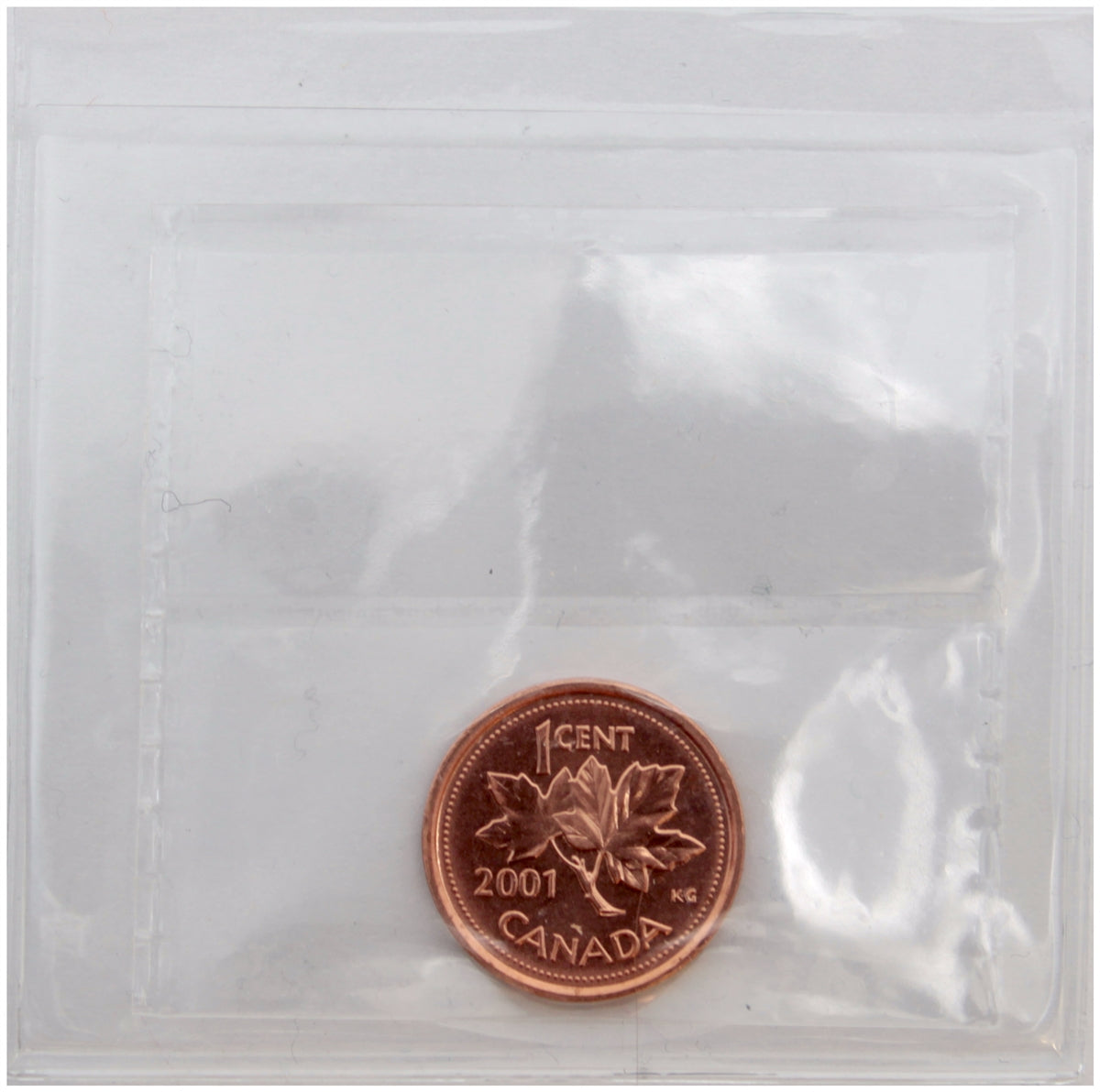 2001 Canada 1-cent ICCS Certified MS67 Red