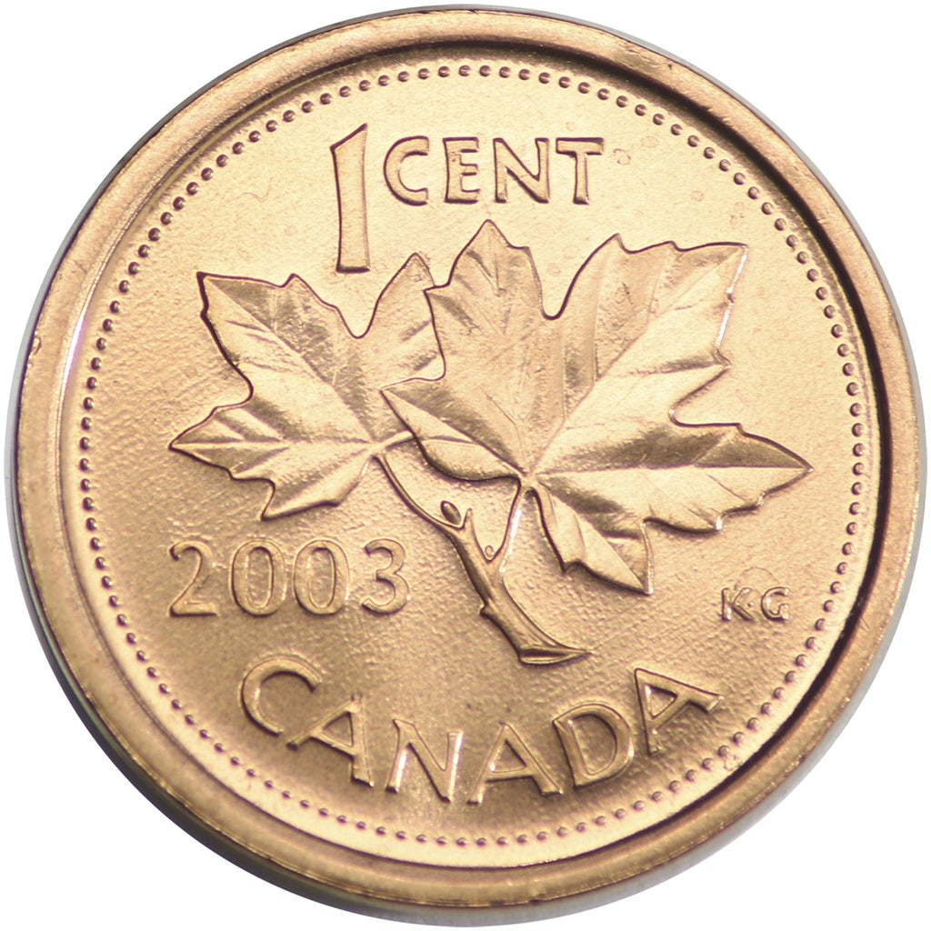 2003 Old Effigy Canada 1-cent Brilliant Uncirculated (MS63)