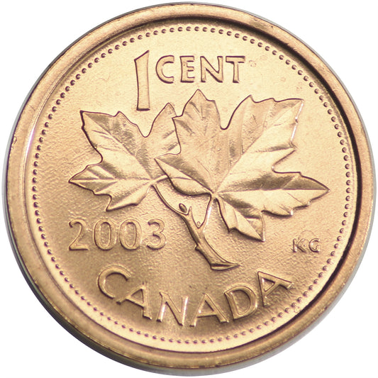2003 Old Effigy Canada 1-cent Brilliant Uncirculated (MS63)