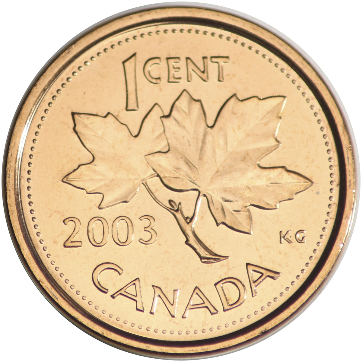 2003P New Effigy Canada 1-cent Brilliant Uncirculated (MS-63)