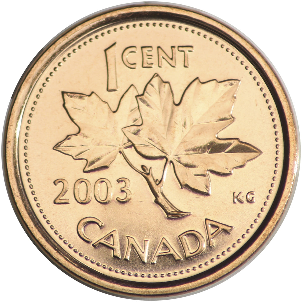 2003P Old Effigy Canada 1-cent Brilliant Uncirculated (MS63)
