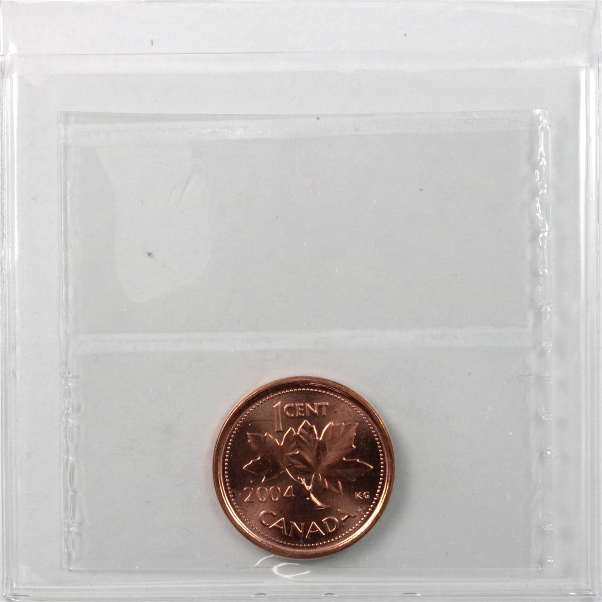 2004P Canada 1-cent ICCS Certified MS67 Red