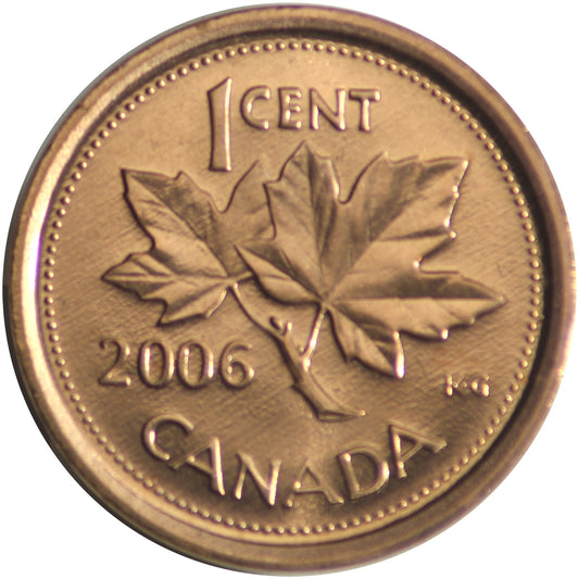 2006 Logo Non Magnetic Canada 1-cent Brilliant Uncirculated (MS63)