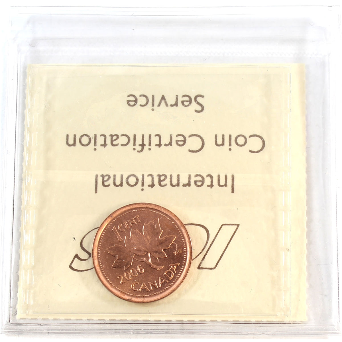 2006 Non Magnetic Canada 1-cent ICCS Certified MS66 Red