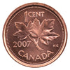 2007 Non Magnetic Canada 1-cent Brilliant Uncirculated (MS63)