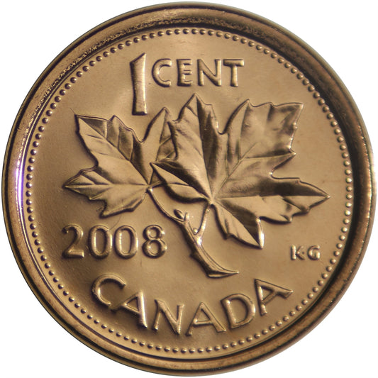 2008 Canada 1-cent Brilliant Uncirculated (MS63)