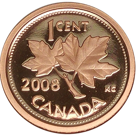 2008 Canada 1-cent Proof (non-magnetic)