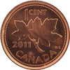 2011 Non Magnetic Canada 1-cent Brilliant Uncirculated (MS63)