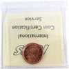 2012 Magnetic Canada 1-cent ICCS Certified MS-66 Red