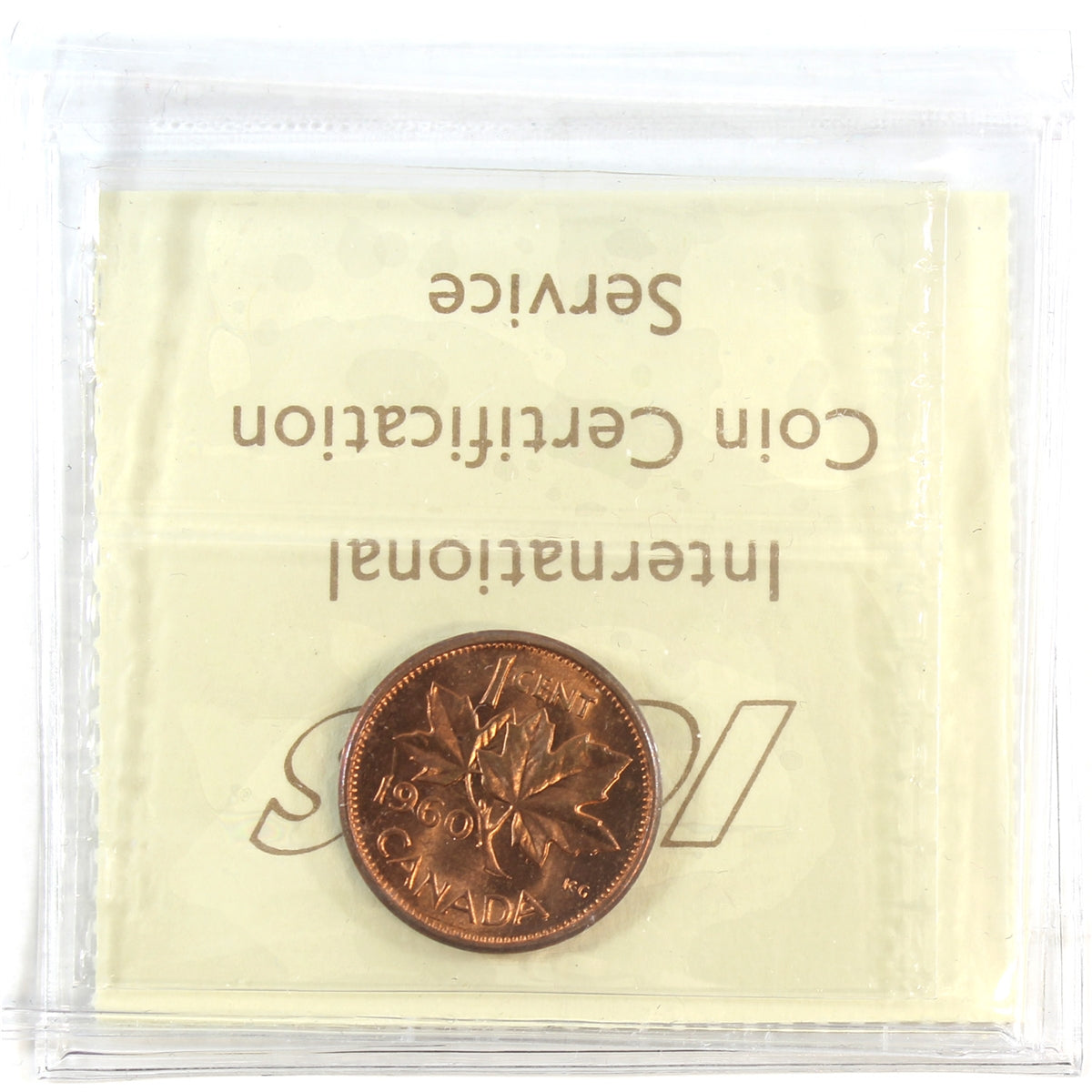 1960 Canada 1-cent ICCS Certified MS64