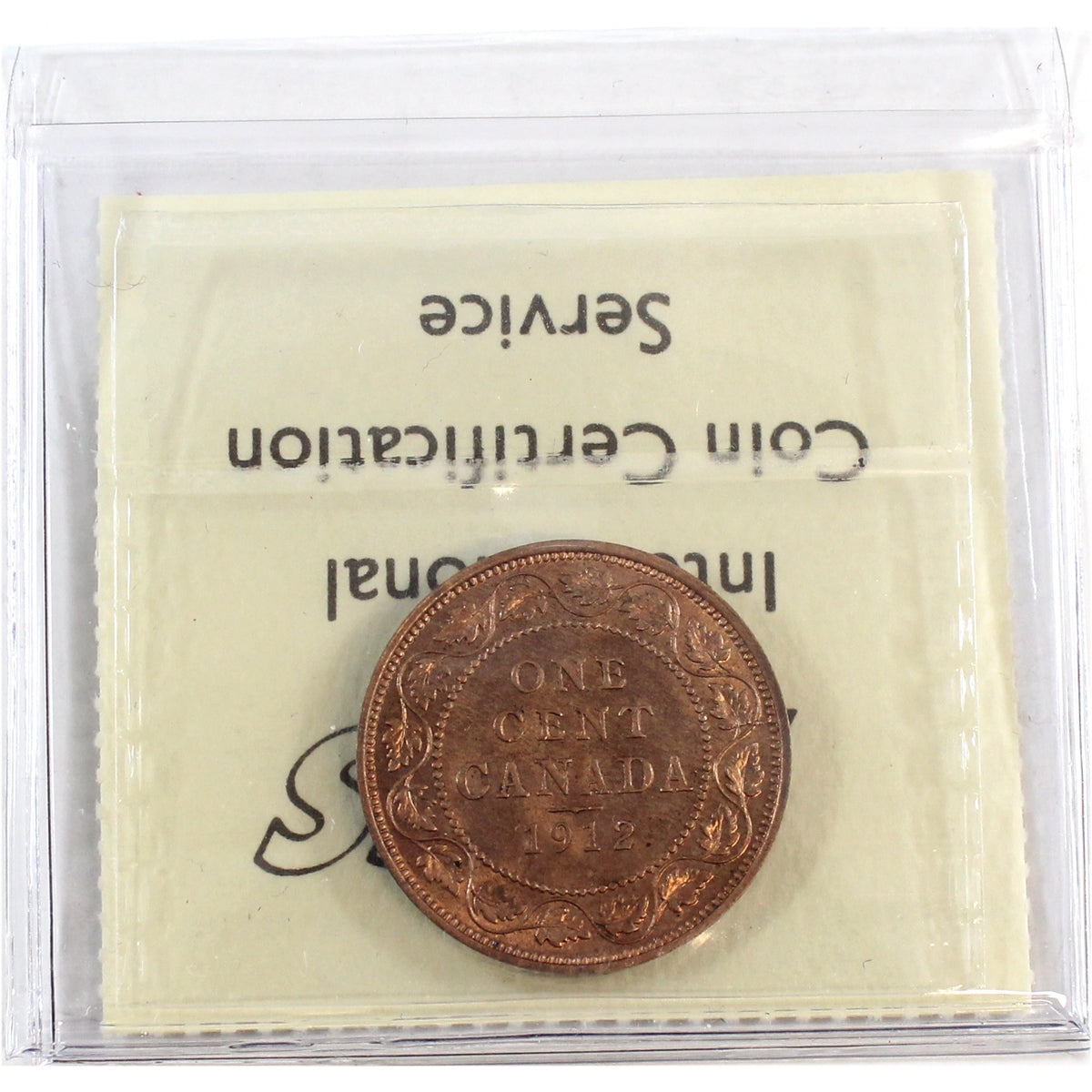 1912 Canada 1-cent ICCS Certified MS-65 Red (XQL 146)
