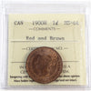1900H Canada 1-cent ICCS Certified MS64 Red & Brown