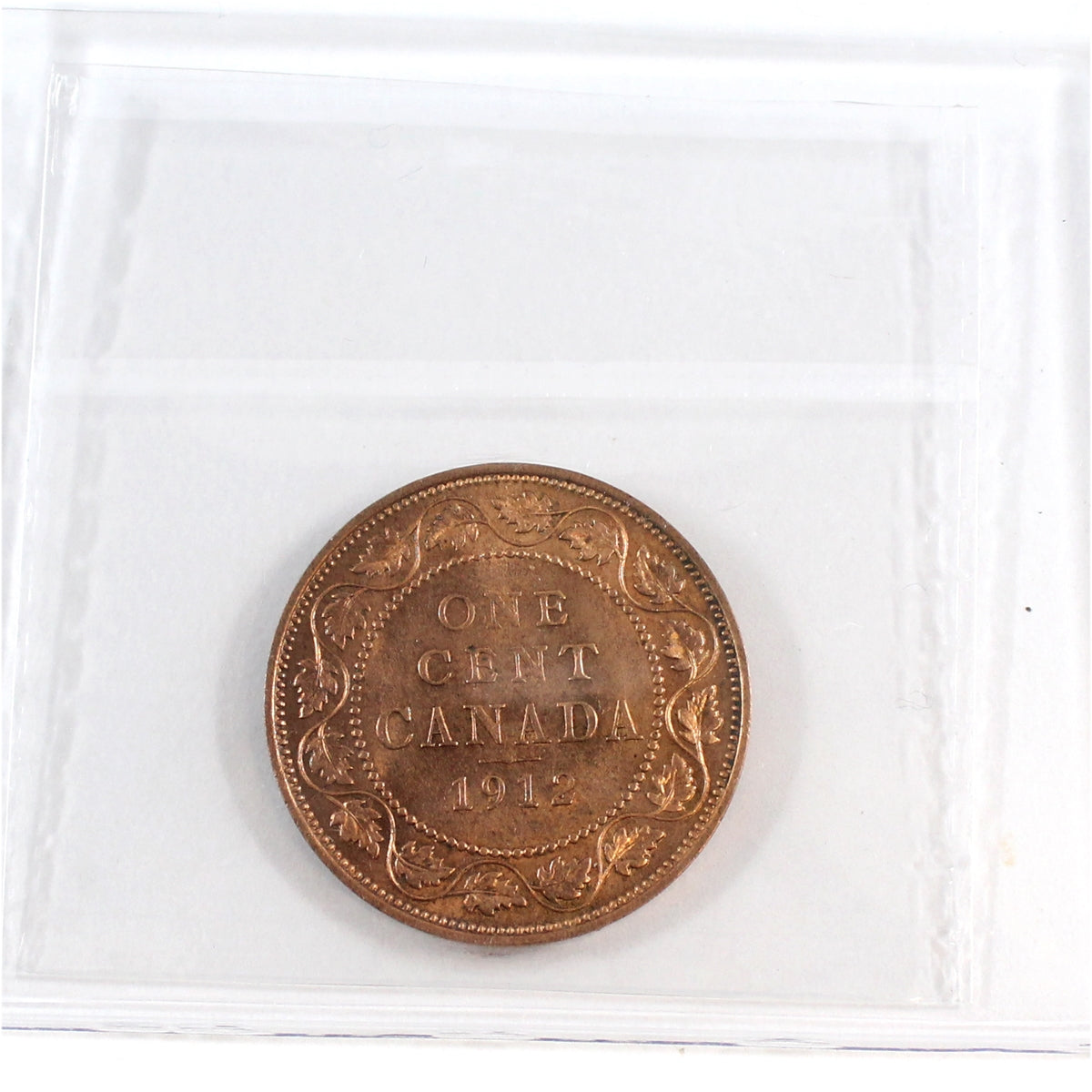 1912 Canada 1-cent ICCS Certified MS63 Red