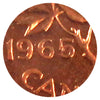 1965 SmBds Blt 5 (Type 2) Canada 1-cent ICCS Certified PL66 Red; Ultra Heavy Cameo