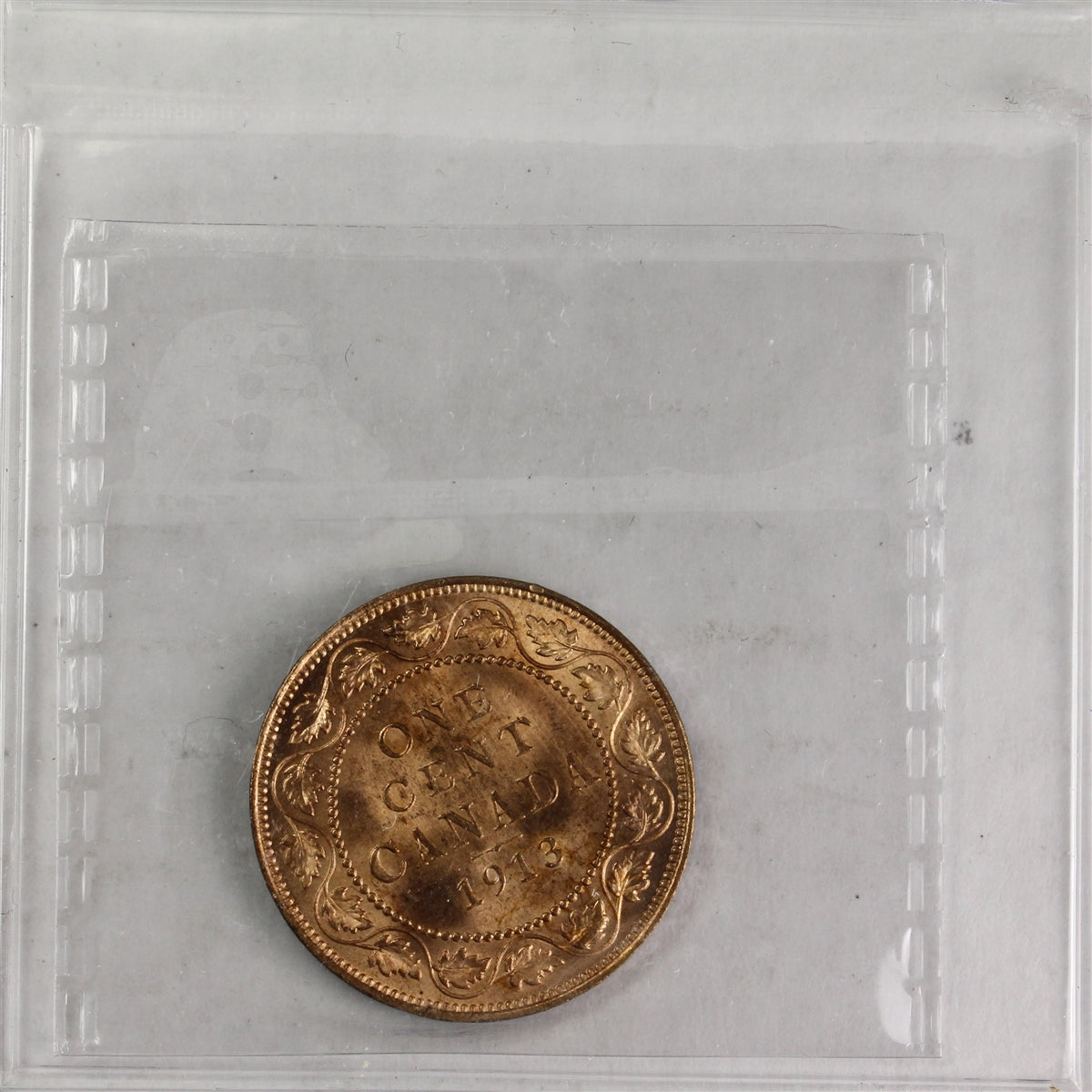 1913 Canada 1-cent ICCS Certified MS63 Red