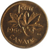 1955 SF, Small Denticles Canada 1-cent ICCS Certified MS65 Red; Cameo