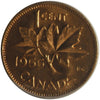 1955 SF, Small Denticles Canada 1-cent ICCS Certified MS65 Red