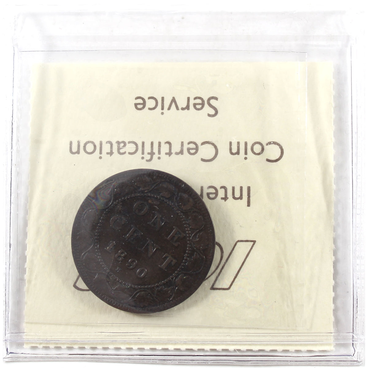 1890H Canada 1-cent ICCS Certified VF30