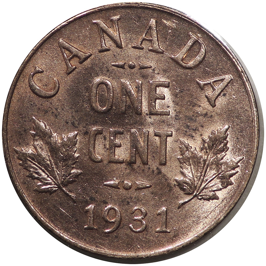 1931 Canada 1-cent Brilliant Uncirculated (MS63) $