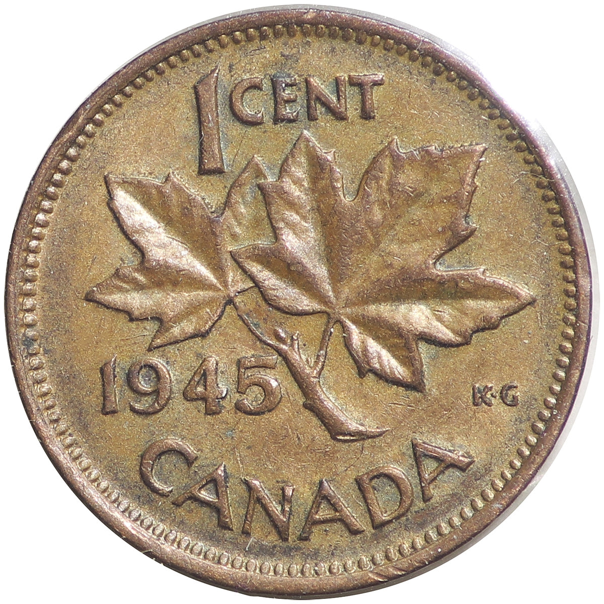 1945 Canada 1-cent VF-EF (VF-20)