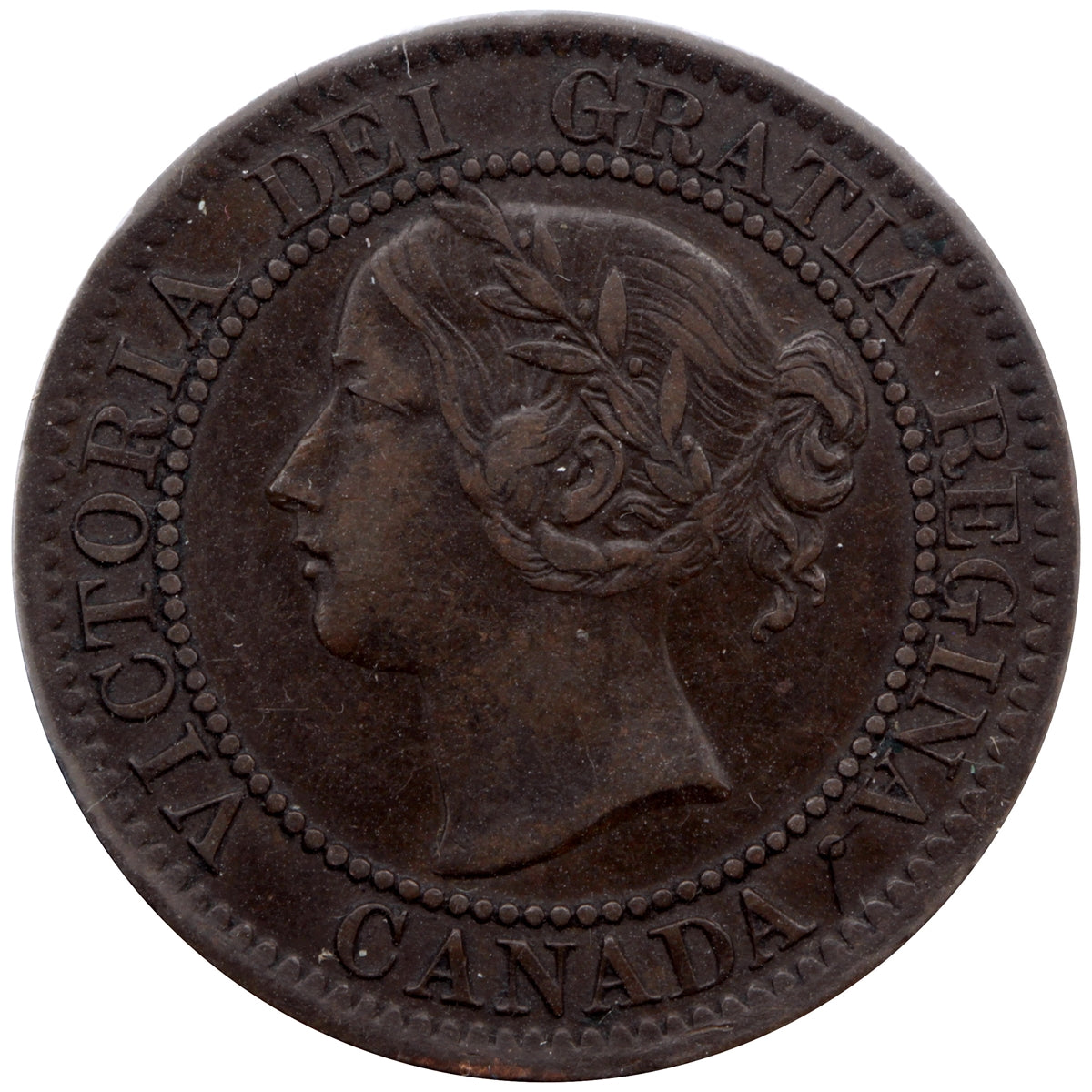 1859 Low 9 Canada 1-cent Extra Fine (EF40)