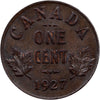 1927 Canada 1-cent UNC+ (MS62) Lustrous Brown $