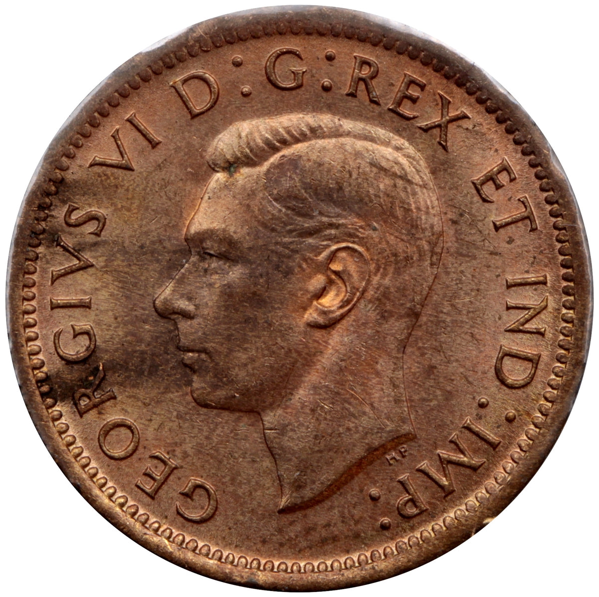 1937 Canada 1-cent Brilliant Uncirculated (MS63) Red & Brown
