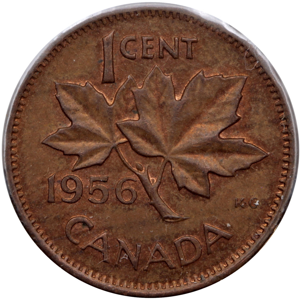 1956 Canada 1-cent AU-UNC (AU55)