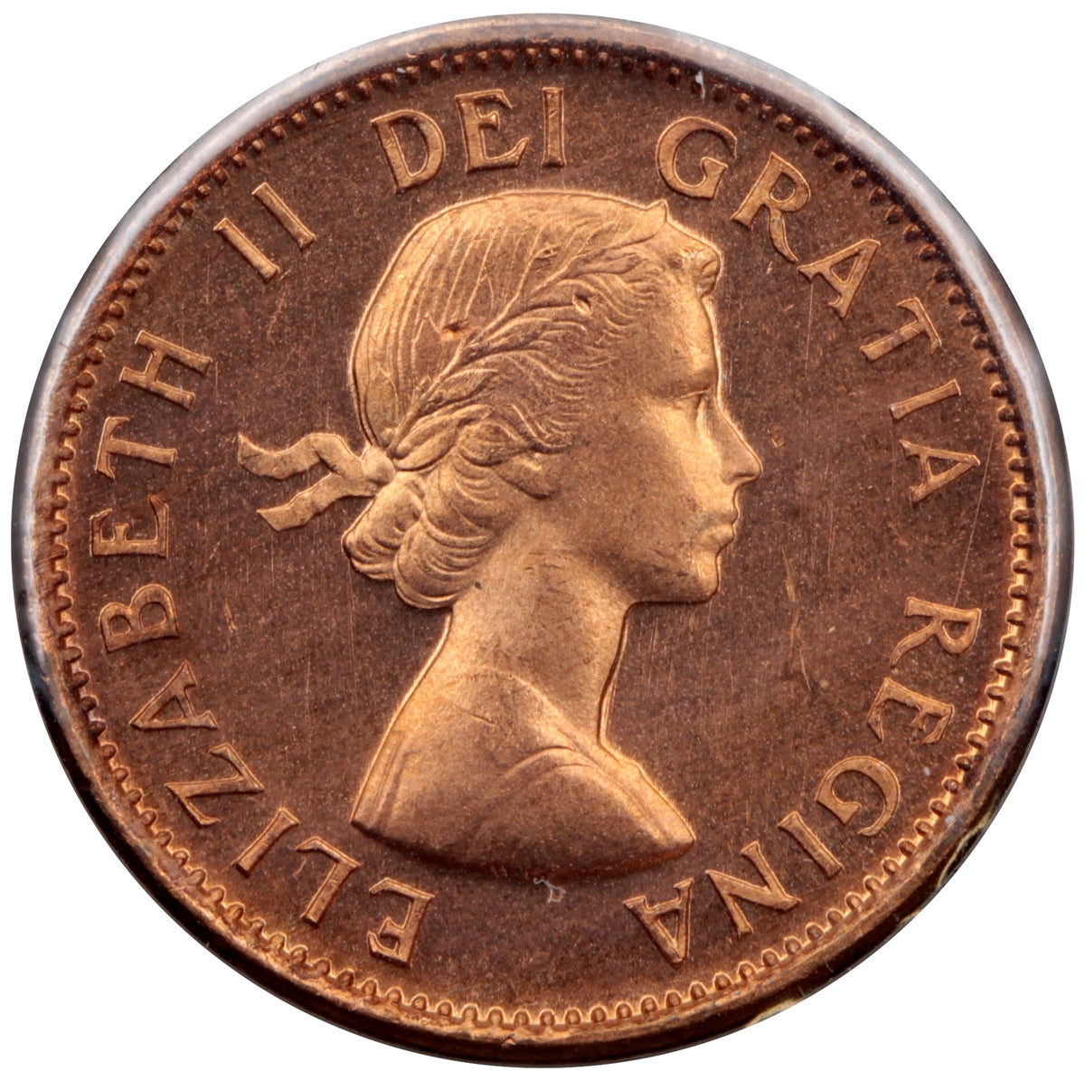 1958 Hanging 8 Canada 1-cent Choice Brilliant Uncirculated (MS64)