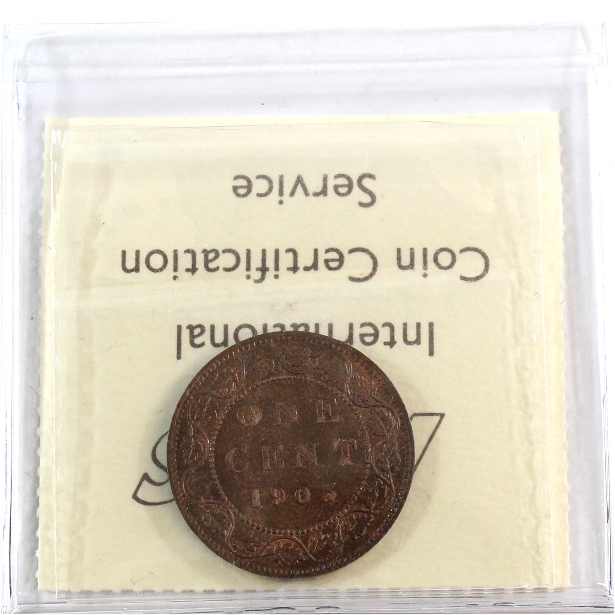 1903 Canada 1-cent ICCS Certified MS63 Red and Brown