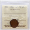1923 Canada 1-cent ICCS Certified VF20