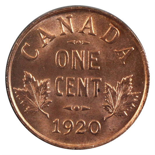 1920 Small Canada 1-cent Choice Brilliant Uncirculated (MS64) $