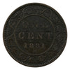 1881H Obv. 1 Triple Punched "N" Canada 1-cent F-VF (F15)