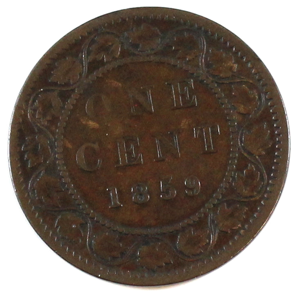 1859 DP N9 #3 Canada 1-cent Fine (F12) $