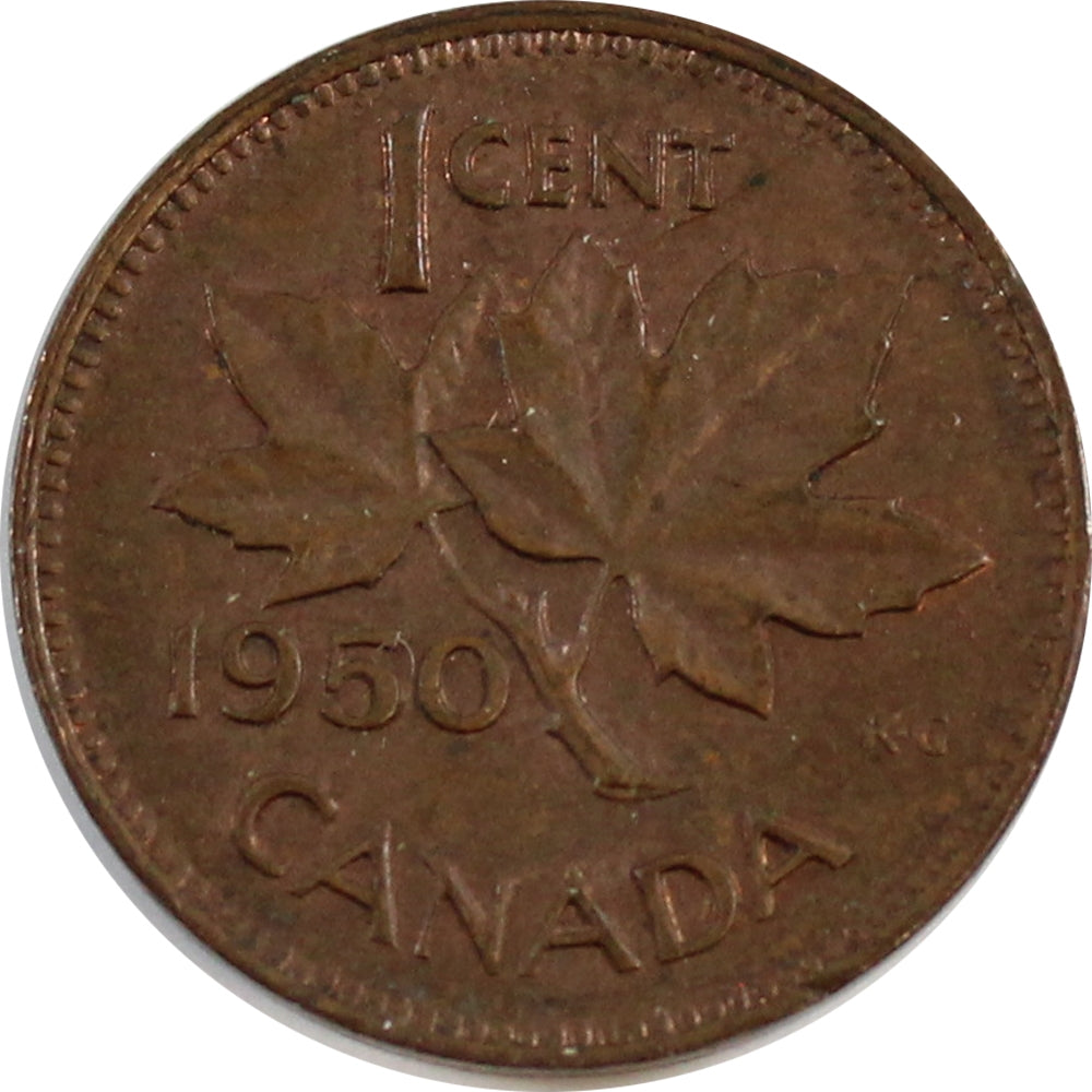 1950 Canada 1-cent EF-AU (EF45)