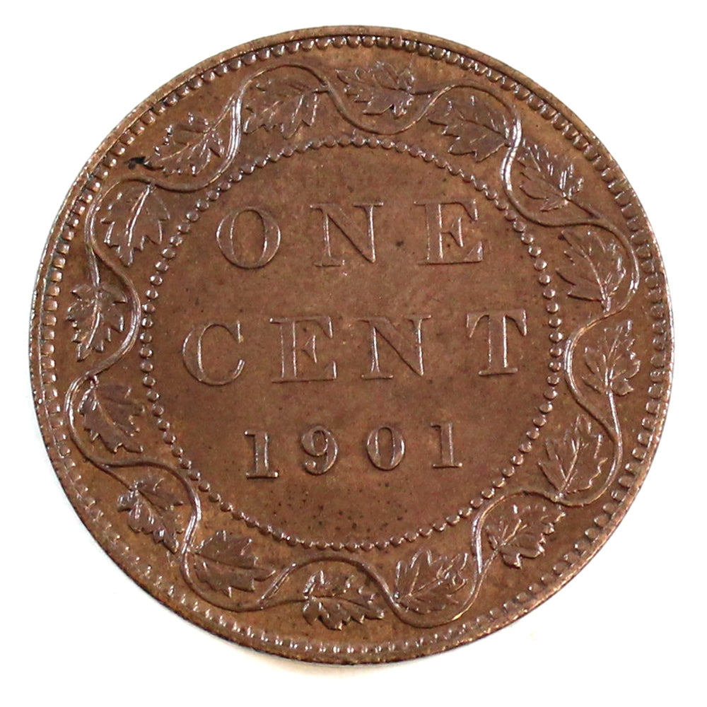 1901 Canada 1-cent UNC+ (MS62) Brown