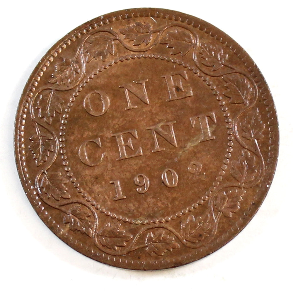 1902 Canada 1-cent UNC+ (MS62) Brown