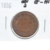 1886 Obv. 2 Canada 1-cent EF-AU (EF45)
