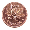 1956 Canada 1-cent Proof Like Heavy Cameo