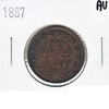 1887 Canada 1-cent Almost Uncirculated (AU50)