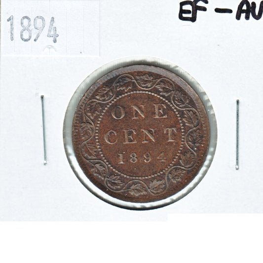 1894 Canada 1-cent EF-AU (EF45)