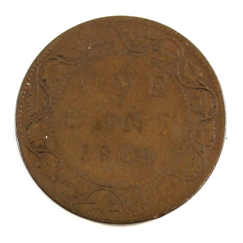 1909 Canada 1-cent About Good (AG3)