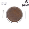 1903 Canada 1-cent Brilliant Uncirculated Brown (MS63) $