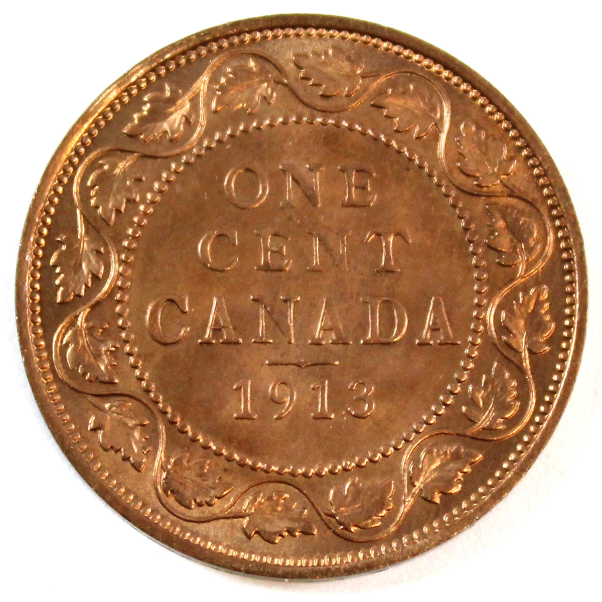 1913 Canada 1-cent Choice Brilliant Uncirculated (MS64) $