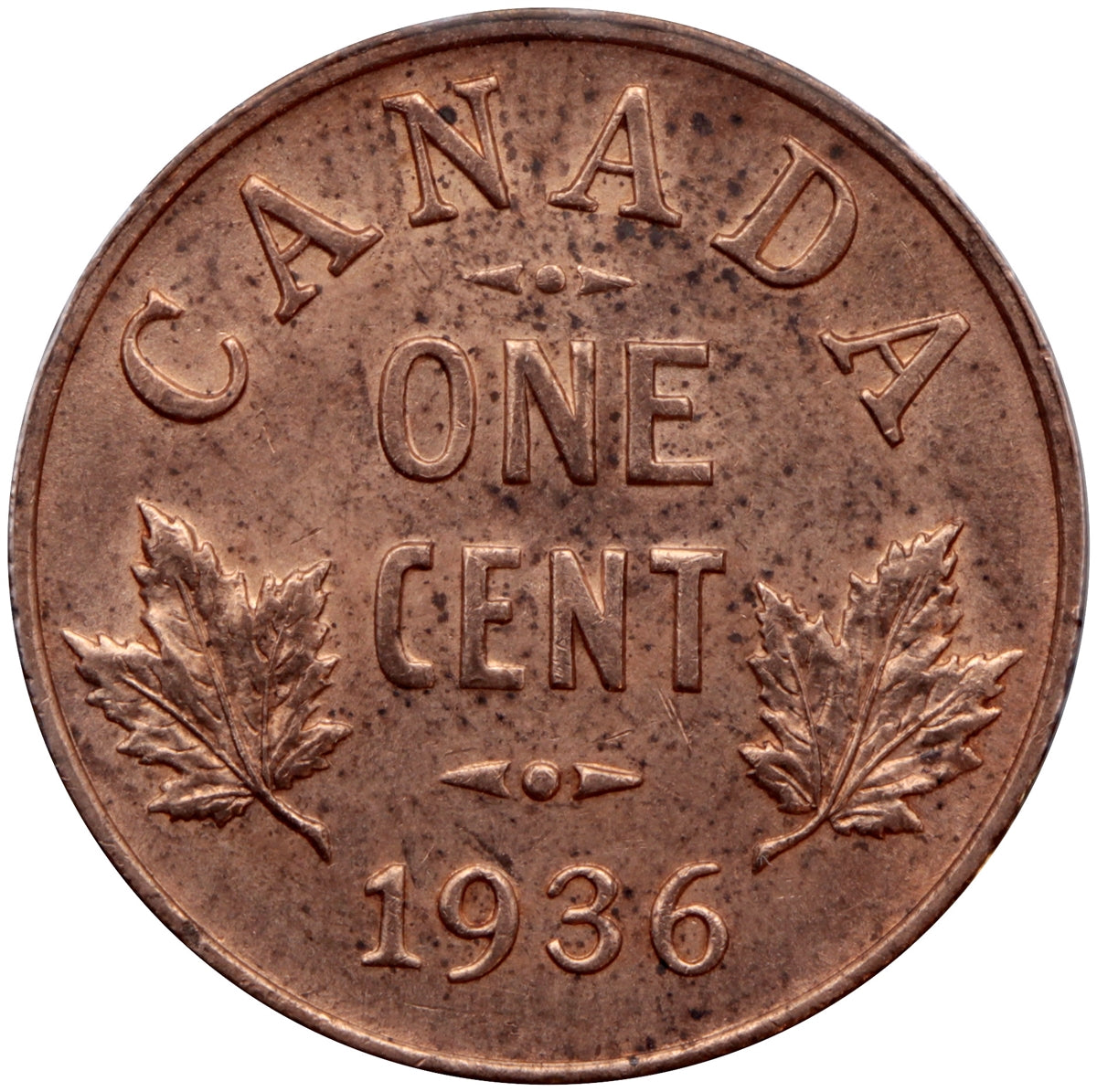 1936 Canada 1-cent Choice Brilliant Uncirculated (MS64) $