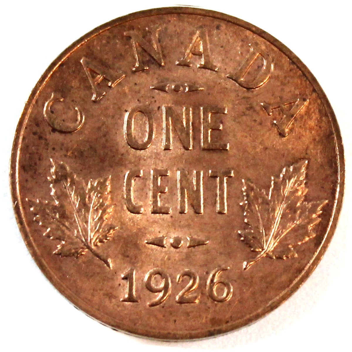 1926 Canada 1-cent Brilliant Uncirculated (MS63) $